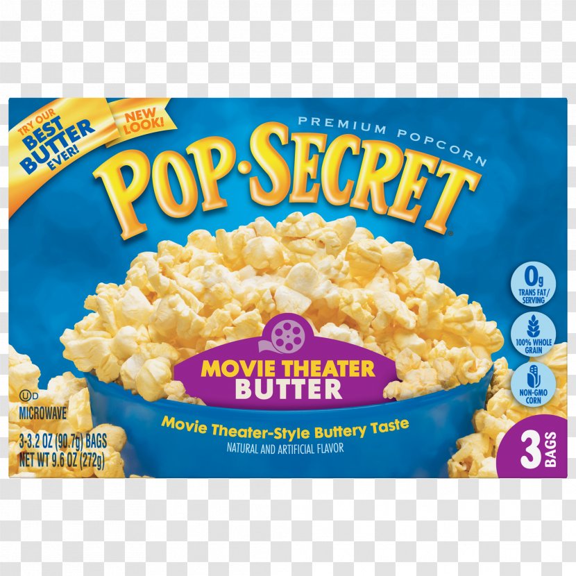 Microwave Popcorn Pop Secret Cinema Butter - Commodity - Eating Transparent PNG