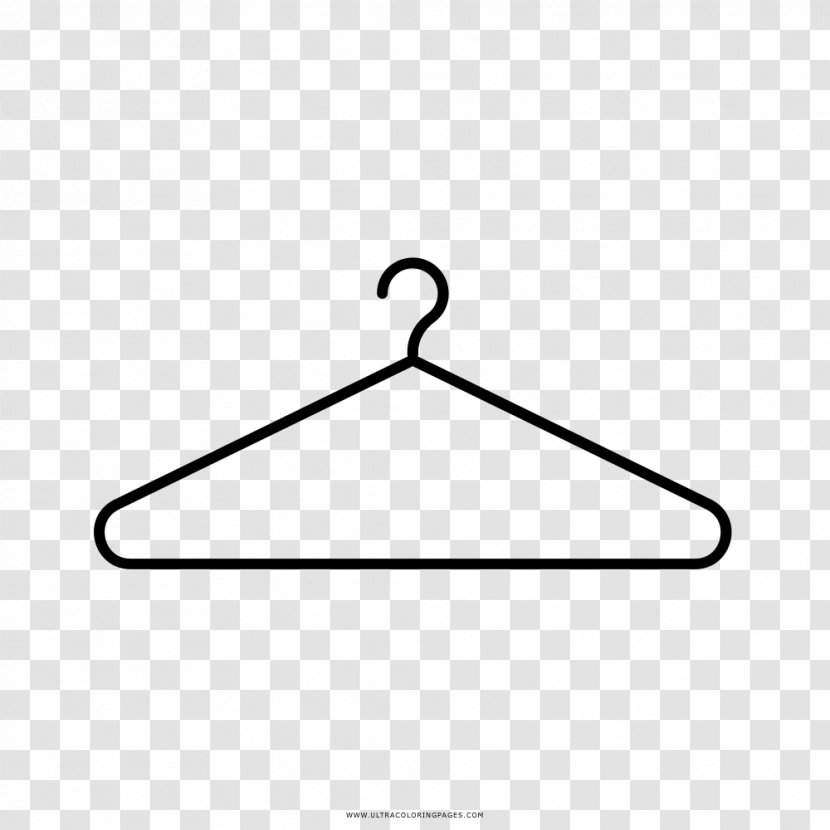 Clothes Hanger Coloring Book Drawing Coat Clothing - Area - Cabide Transparent PNG