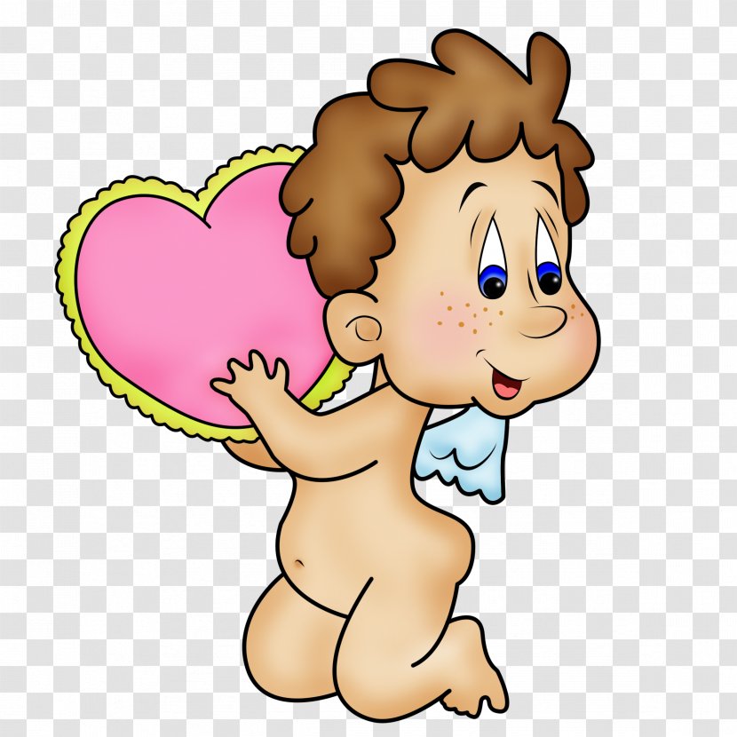 Cupid Infant Valentine's Day Clip Art - Silhouette Transparent PNG