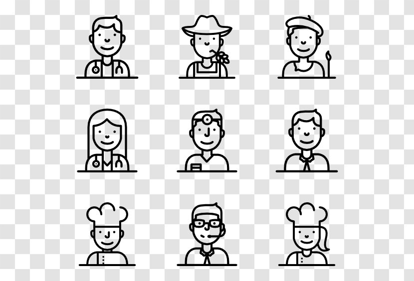 Profession Emoticon - Line Art - Employers Transparent PNG