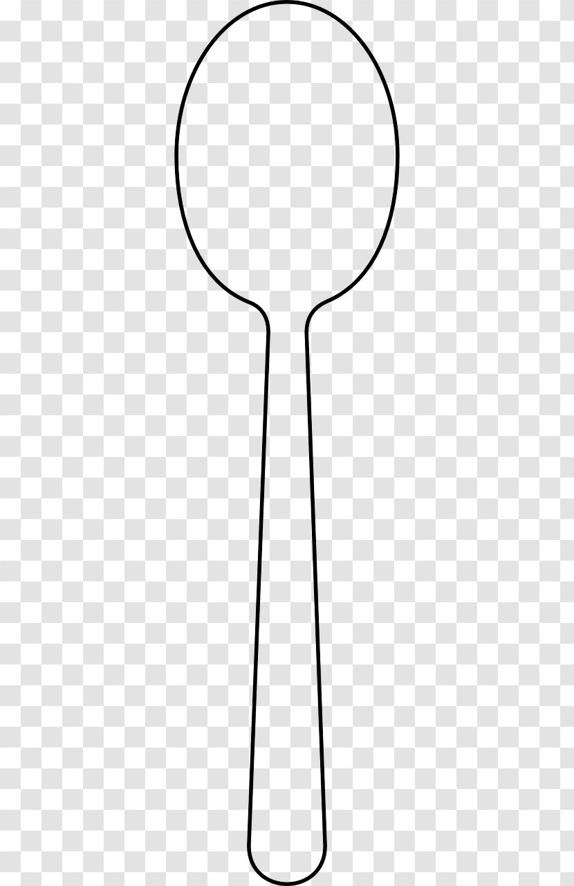 Spoon Vector Graphics Image Cutlery Fork - Sendok Outline Transparent PNG