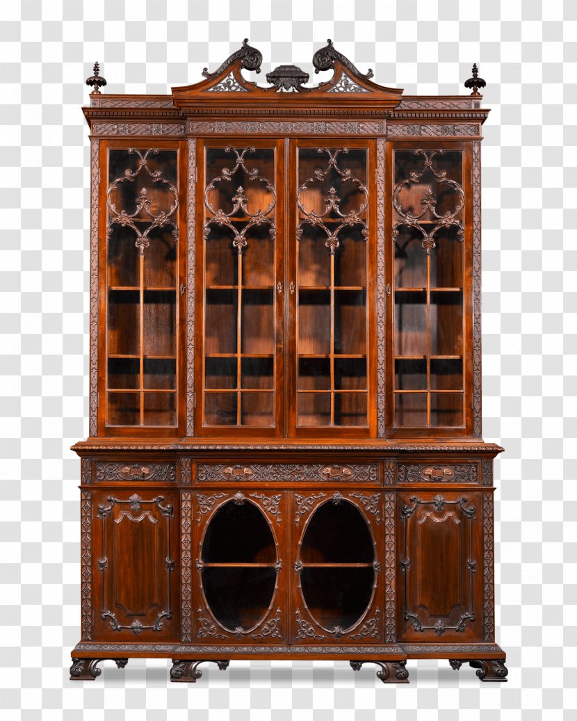 Bookcase Table Furniture Rococo Cabinetry - Wood - Carved Exquisite Transparent PNG