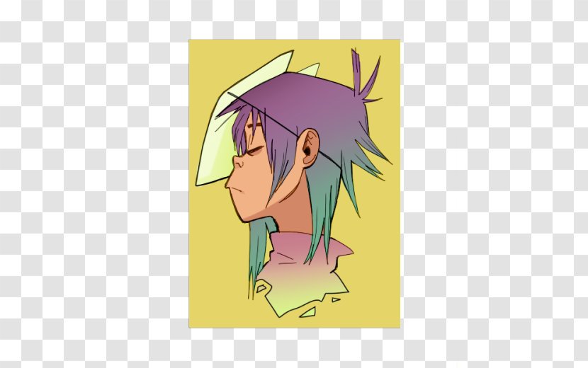 Gorillaz 2-D Noodle Art Character - Flower Transparent PNG