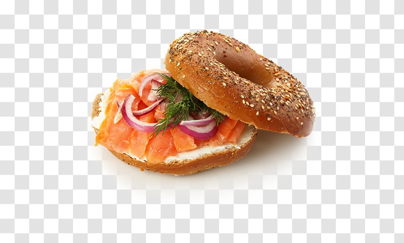 Breakfast Sandwich Smoked Salmon Bagel Lox Transparent PNG