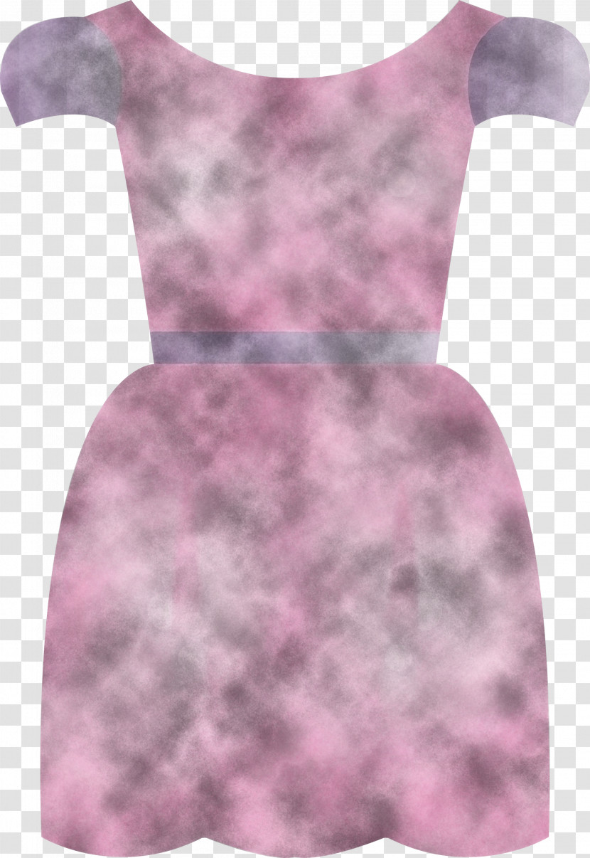 Pink Clothing Purple Dress Sleeve Transparent PNG