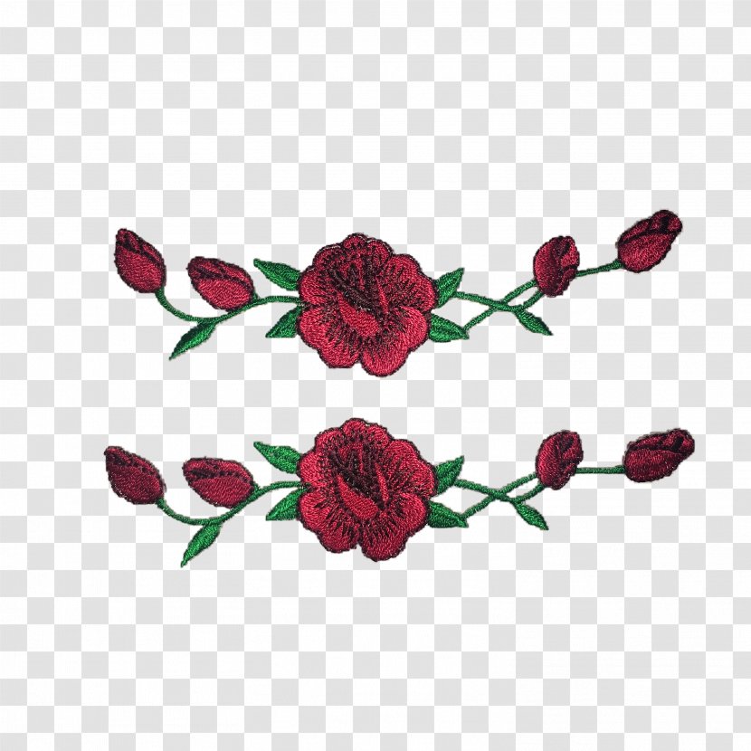 Garden Roses Vans Iron-on Embroidery - Flower - Rose Transparent PNG
