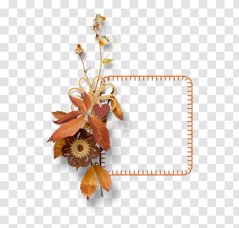 Image Clip Art Template Adobe Photoshop - Orange - Autumn Frame Transparent PNG