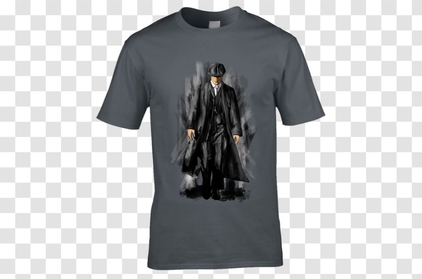 T-shirt Hoodie Gildan Activewear Sleeve - Black Transparent PNG