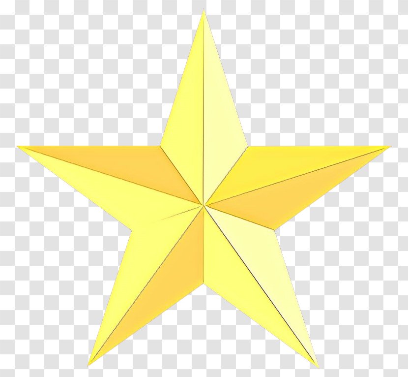 Yellow Star - Triangle - Astronomical Object Transparent PNG