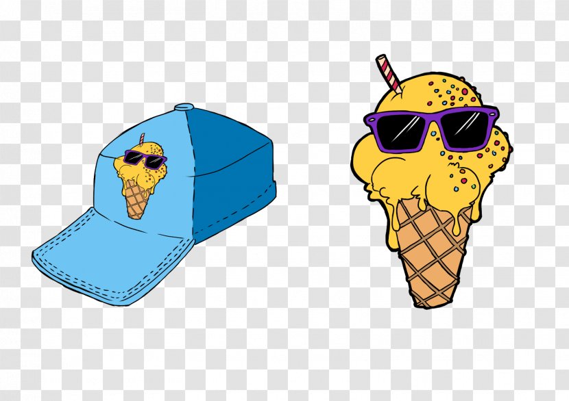 Ice Cream Cones Headgear Clip Art - Food - Design Transparent PNG