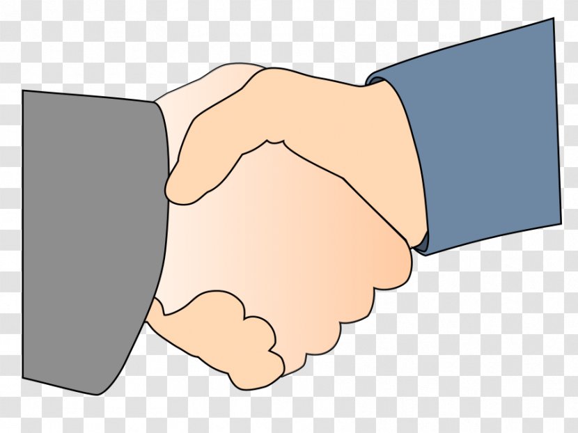 Handshake Drawing Cartoon Clip Art - Thumb - Hand Transparent PNG