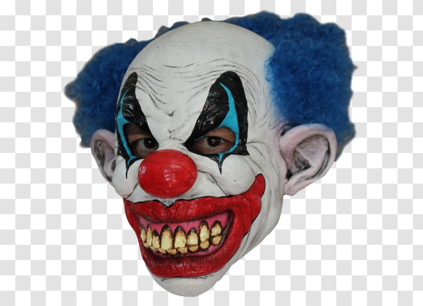 Mask Evil Clown Costume Horror - Headgear Transparent PNG