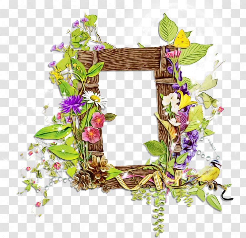 Flower Wreath Frame - Poster - Wildflower Interior Design Transparent PNG