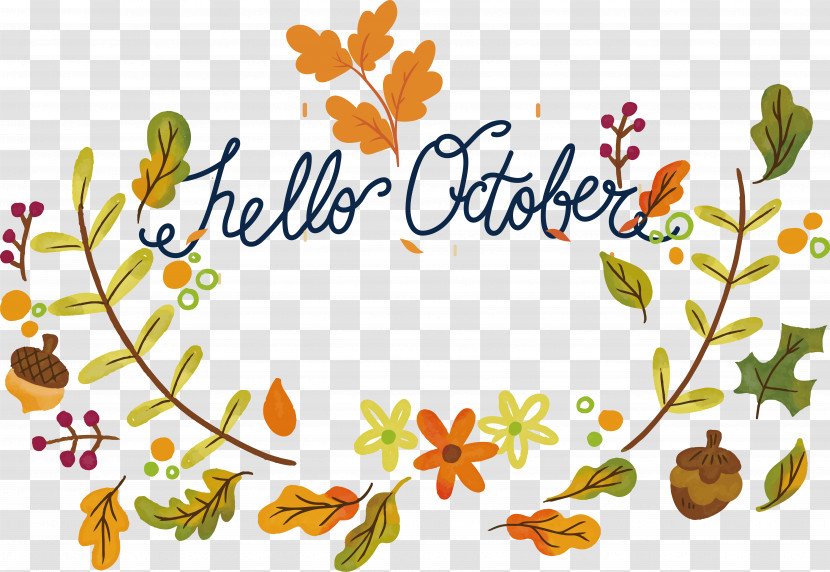 Vector Autumn Leaf Drawing Text Transparent PNG