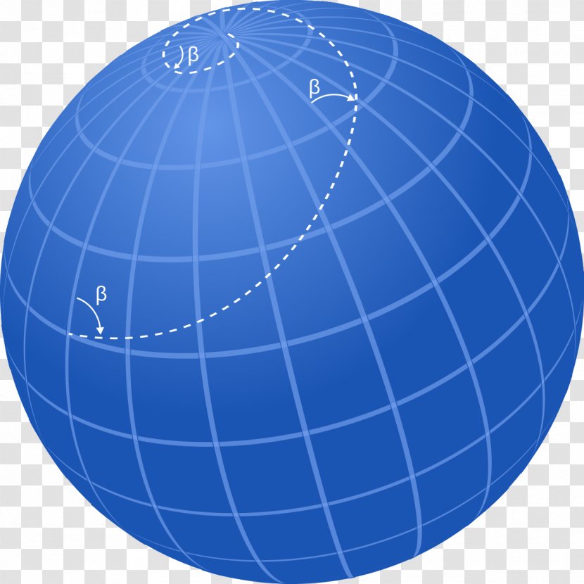 Rhumb Line Sphere As The Crow Flies Points Of Compass Globe - Great Circle Transparent PNG