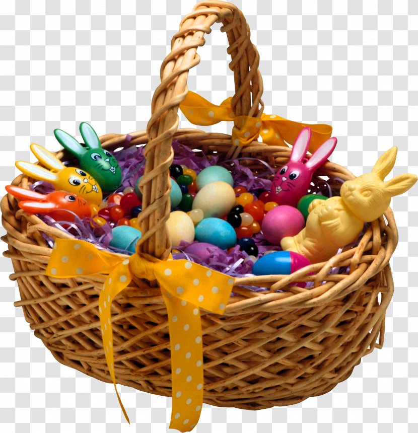 Easter Bunny Basket Egg Holiday - Hamper Transparent PNG