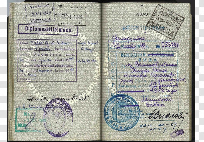 Identity Document Passport Refugee Travel Second World War Transparent PNG