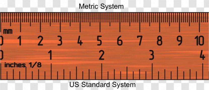 Ruler Inch Metric System Measurement Millimeter - Scale - Height Transparent PNG