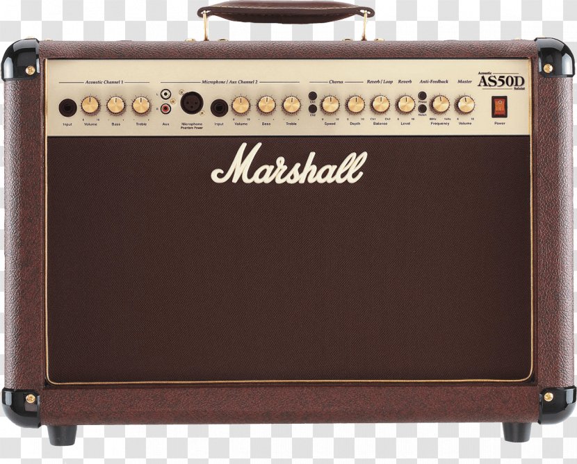 Guitar Amplifier Marshall Amplification AS50D Acoustic Electric - Flower Transparent PNG