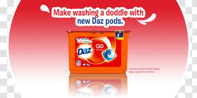 Brand Daz Washing Font - Capsule - Powder Transparent PNG