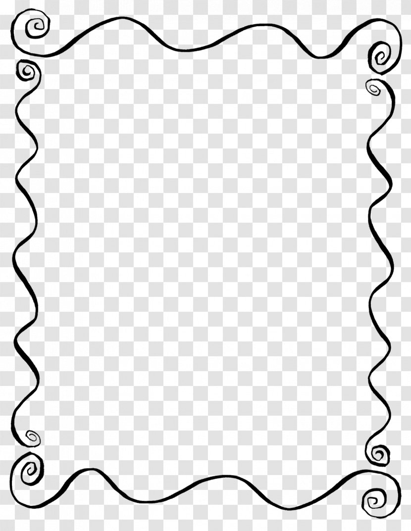 Borders And Frames Line Art Drawing Clip - Monochrome - Frame Transparent PNG