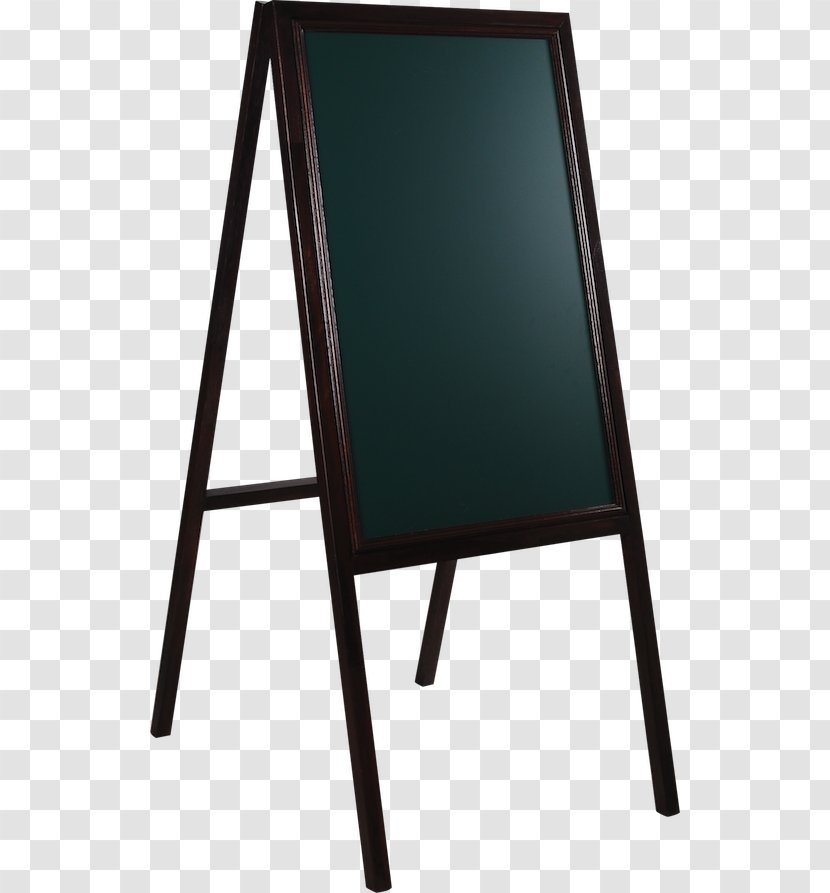 Bistro Cafe Table Easel Menu - Food - Wooden Board Transparent PNG