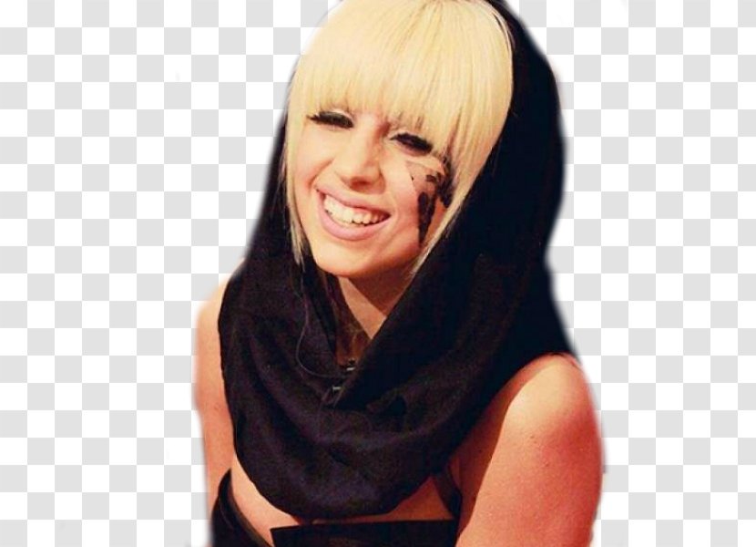 Lady Gaga Blond Long Hair Brown - Frame Transparent PNG