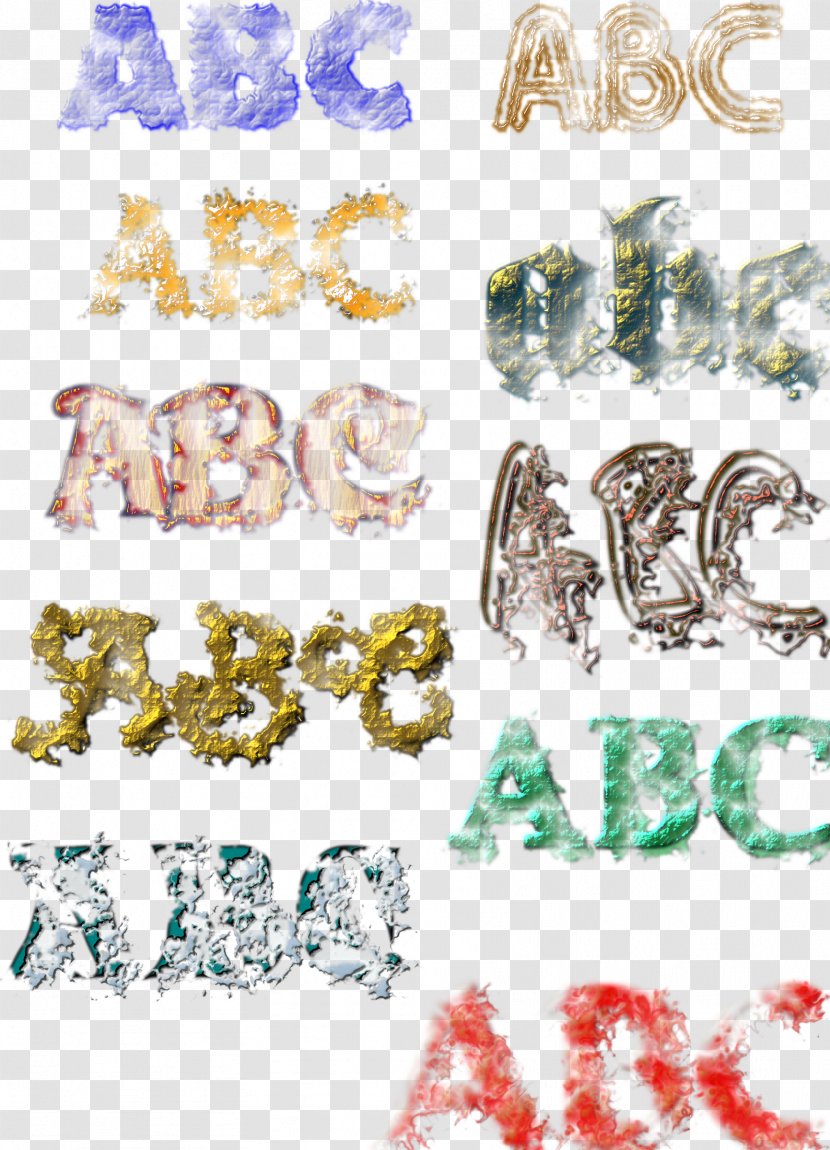 T-shirt Letter Color Clip Art - Jewellery - Text Font Transparent PNG