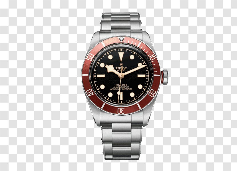 Tudor Watches Rolex Submariner Men's Heritage Black Bay Diving Watch - Power Reserve Indicator - Metal Bezel Transparent PNG