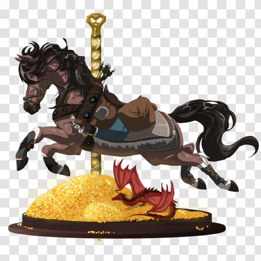 Mustang Stallion Kili Pony Bilbo Baggins - Figurine - Carousel Transparent PNG