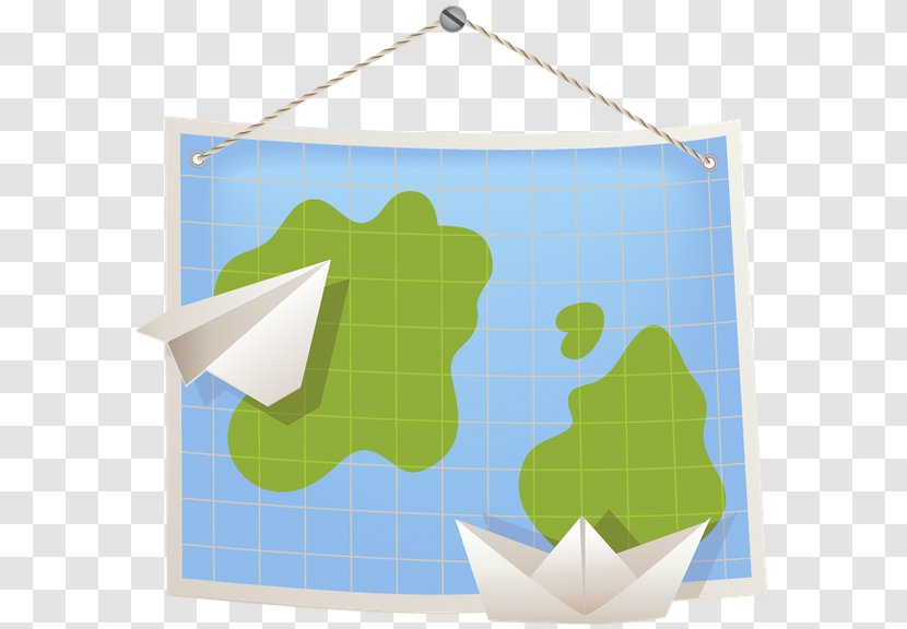Paper Plane Airplane Origami - Green Transparent PNG