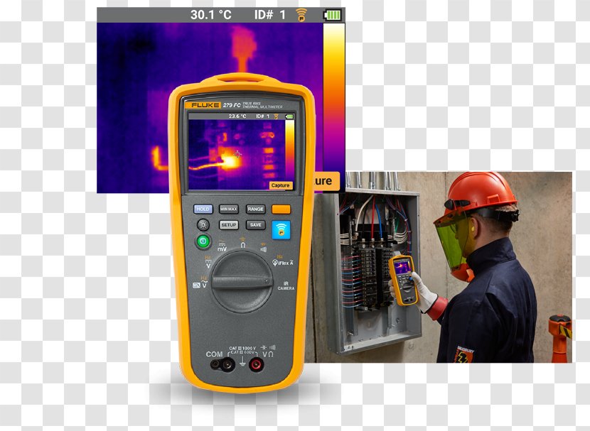 Electronics Digital Multimeter Fluke Corporation Thermography - Root Mean Square - Camera Transparent PNG