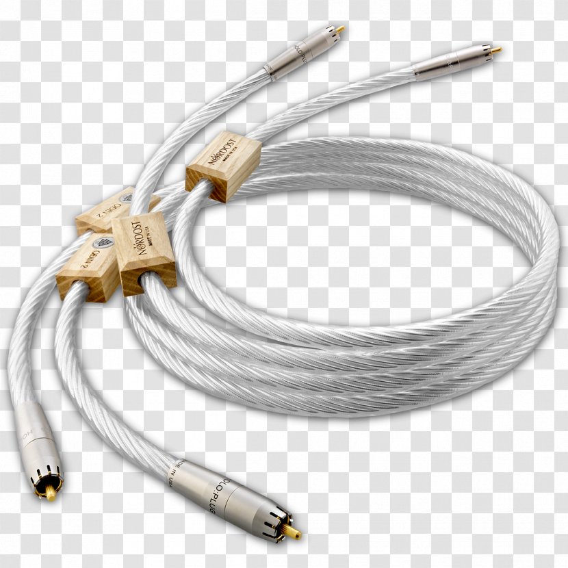 Odin Nordost Corporation Valhalla Heimdallr Electrical Cable - Analog Signal - RCA Connector Transparent PNG