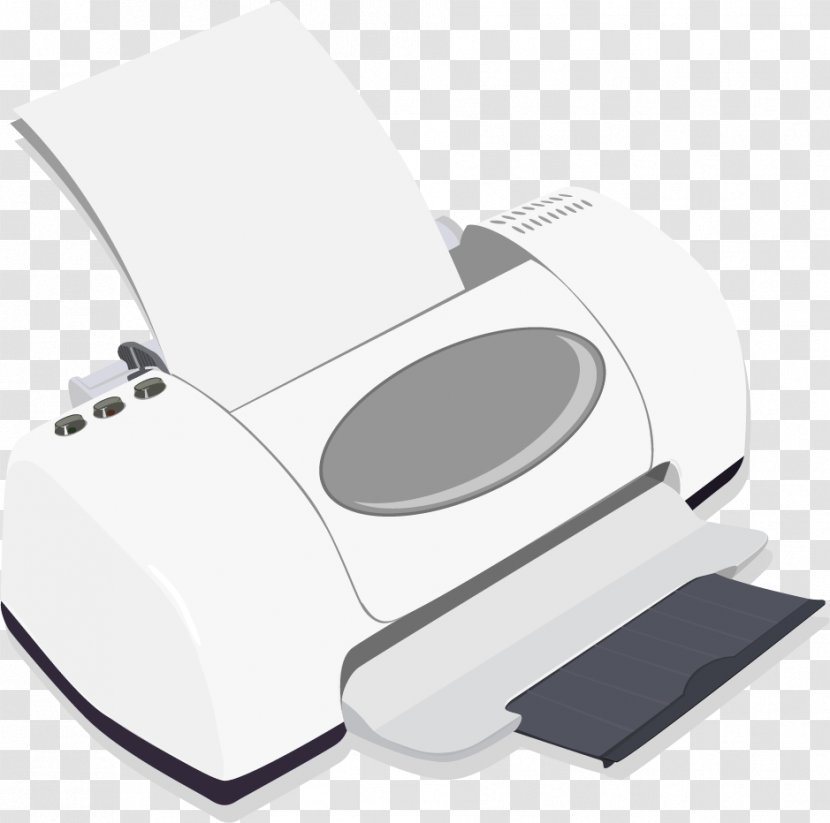Paper Printer Inkjet Printing Ink Cartridge - Vector Painted Transparent PNG