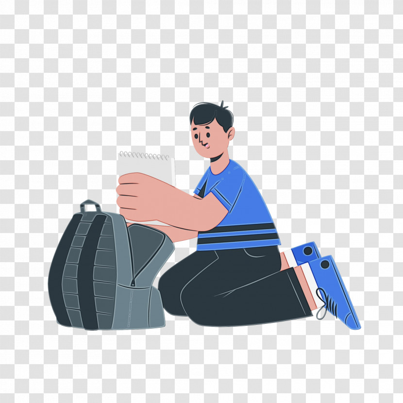 Bag M-- Sitting Cartoon Arm Cortex-m Transparent PNG