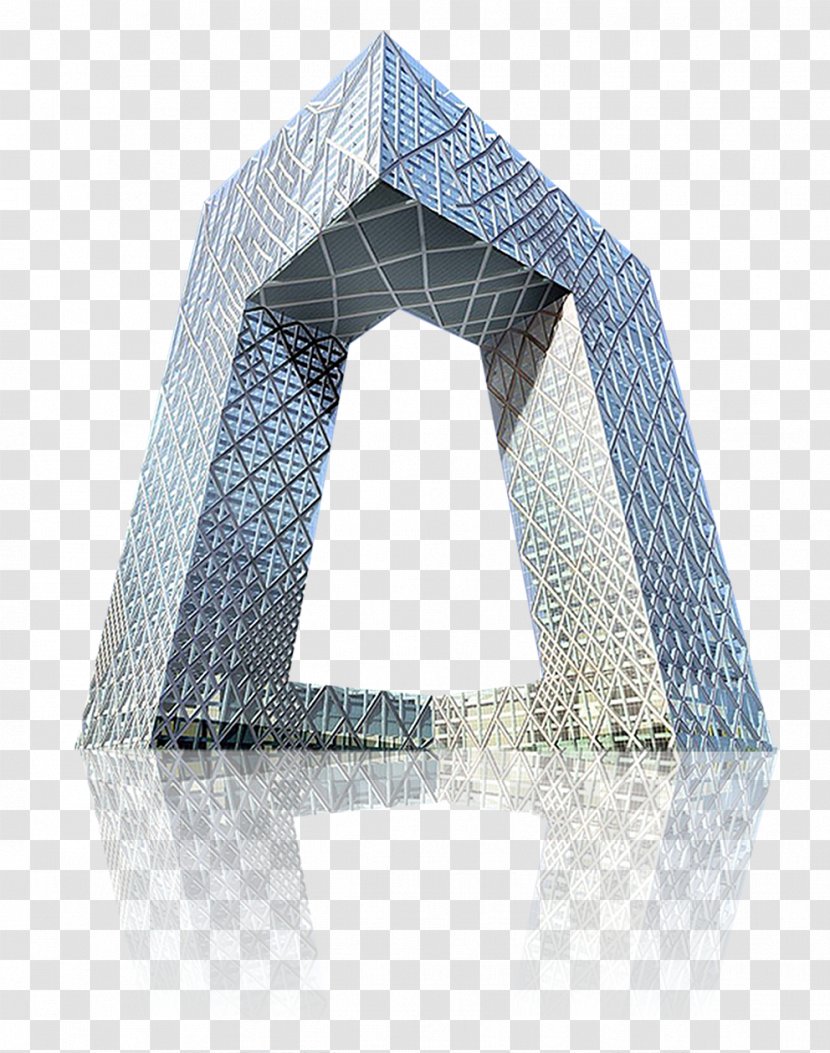 CCTV Headquarters China Central Television CCTV-3 CCTV-9 - Triangle - Tower Transparent PNG