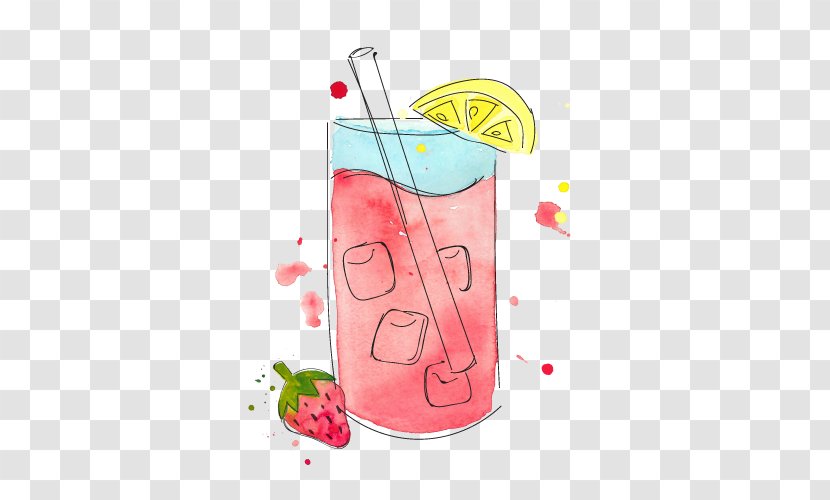 Strawberry Sweet Tea Taste Sweetness - Glass Transparent PNG
