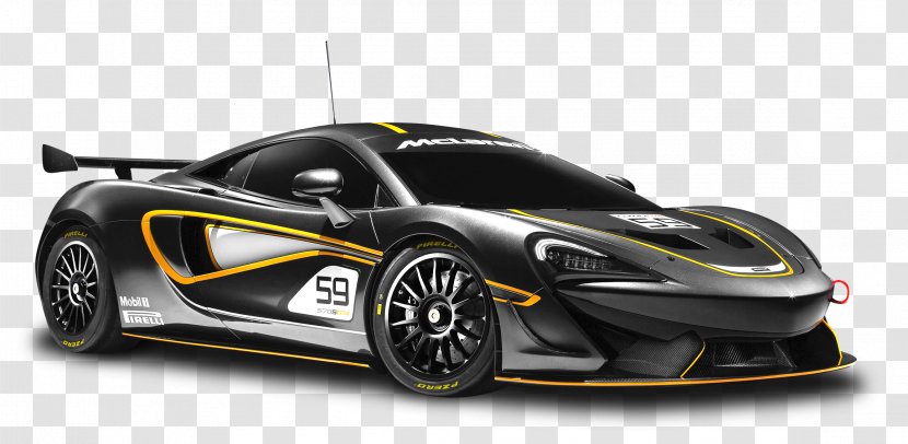 McLaren 12C Performance Car Automotive Design - Vehicle - Black 570S GT4 Racing Transparent PNG