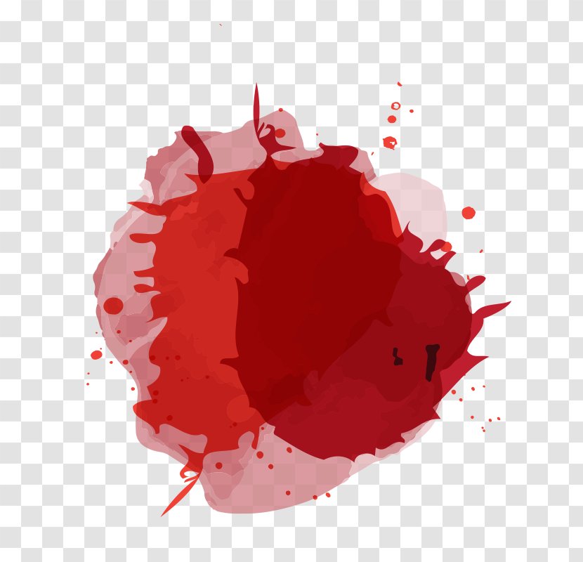 Red Ink Download - Blotches - Material Dots Free Vector Transparent PNG