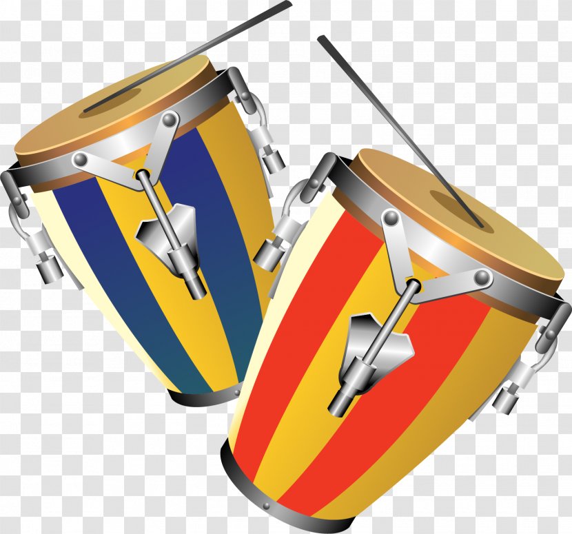 Tom-tom Drum Conga Percussion Musical Instrument - Heart - Vector Hand-painted Drums Transparent PNG