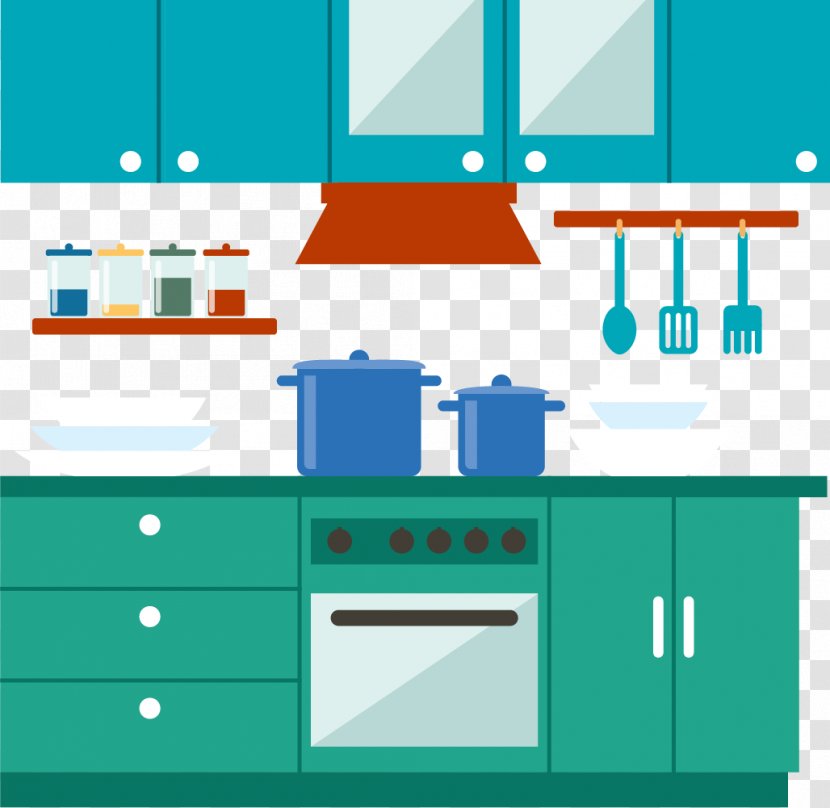 Kitchen Interior Design Services Illustration - Renovation - The Central Of Family Transparent PNG