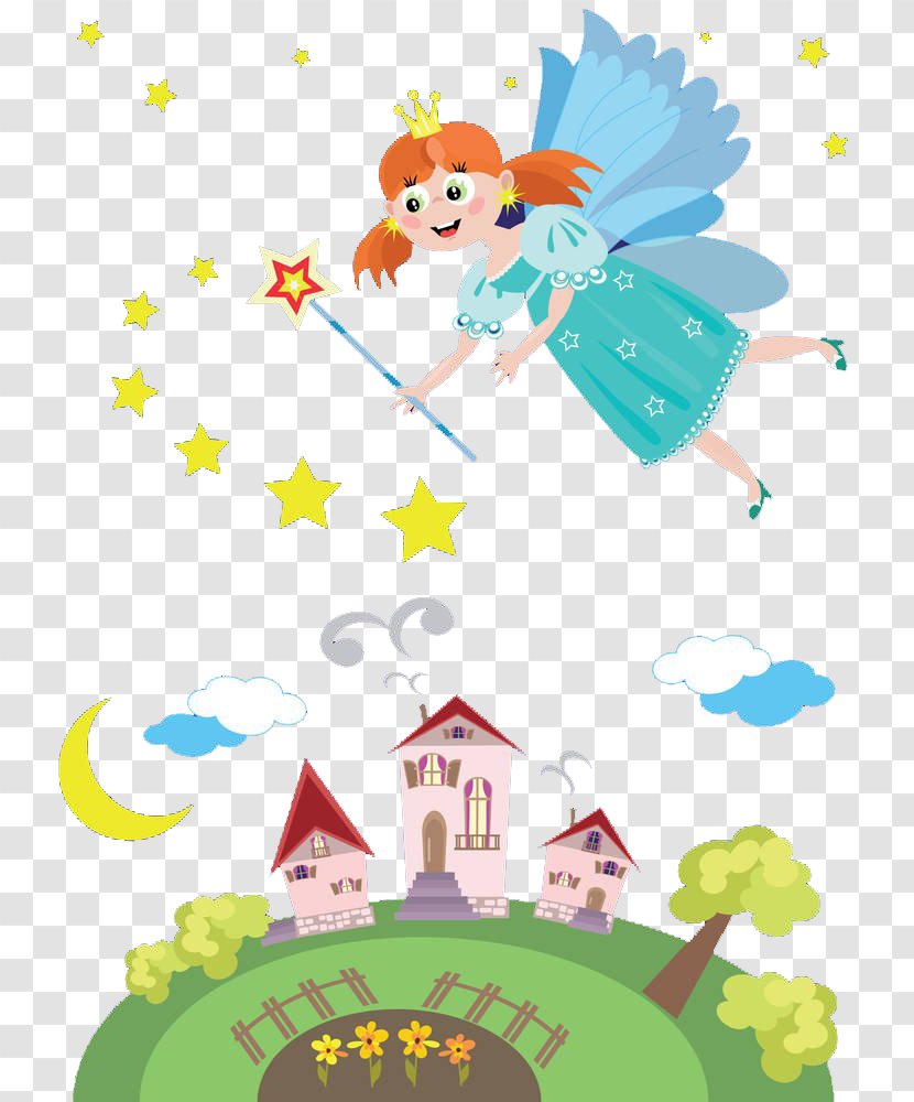 Download Clip Art - Fairy Flew From The Castle Transparent PNG