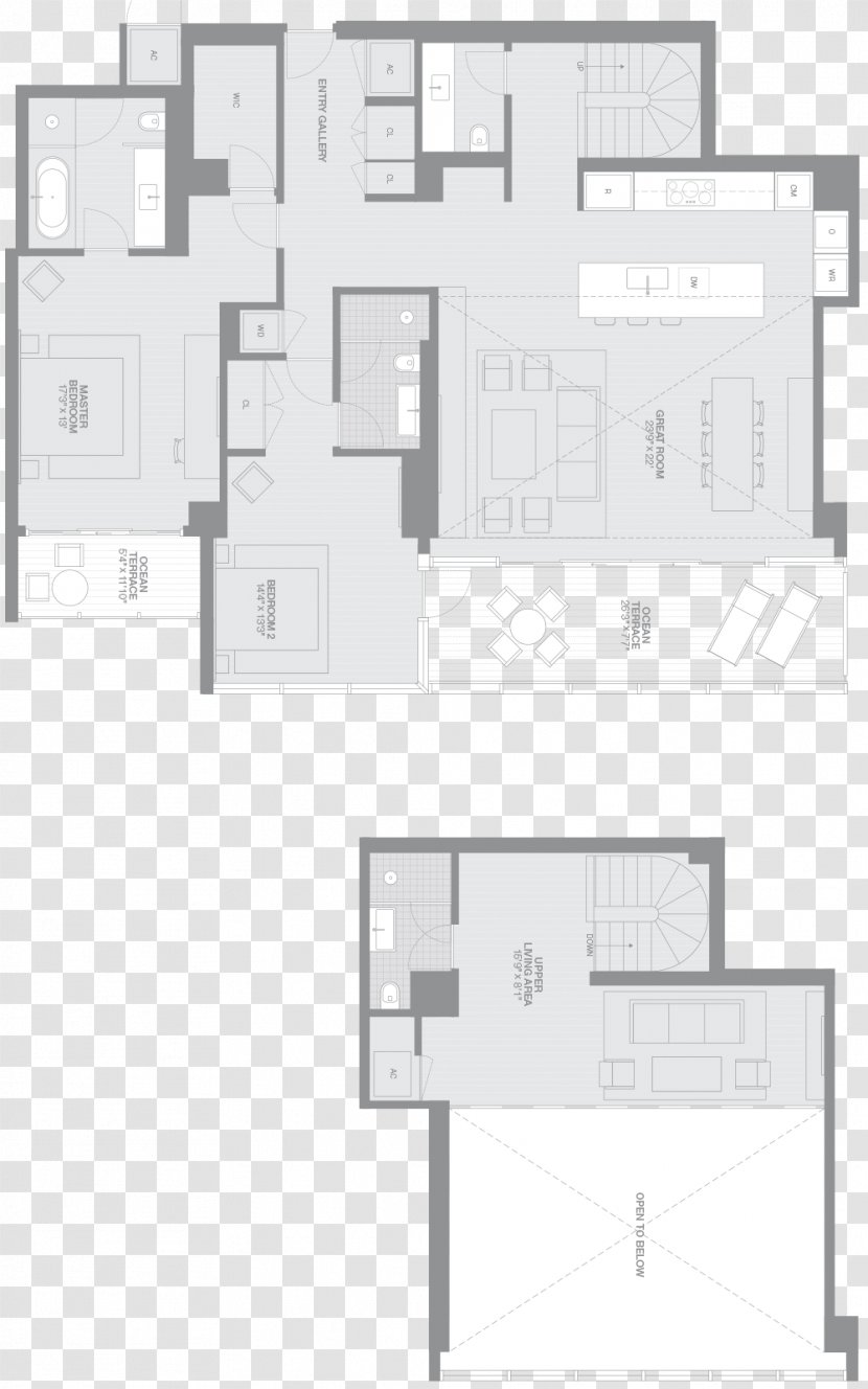 Floor Plan Architecture House - Schematic - John Pawson Transparent PNG