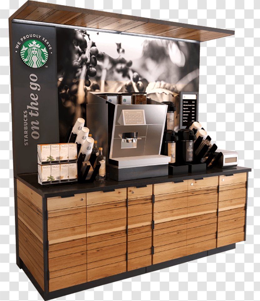 Coffee Latte Starbucks Kiosk Barista - Furniture Transparent PNG