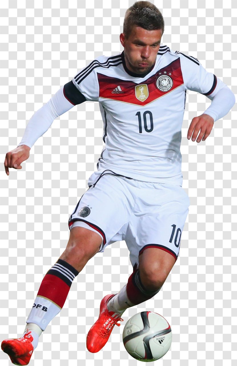 Lukas Podolski Germany UEFA Euro 2016 Football Player - Pallone Transparent PNG