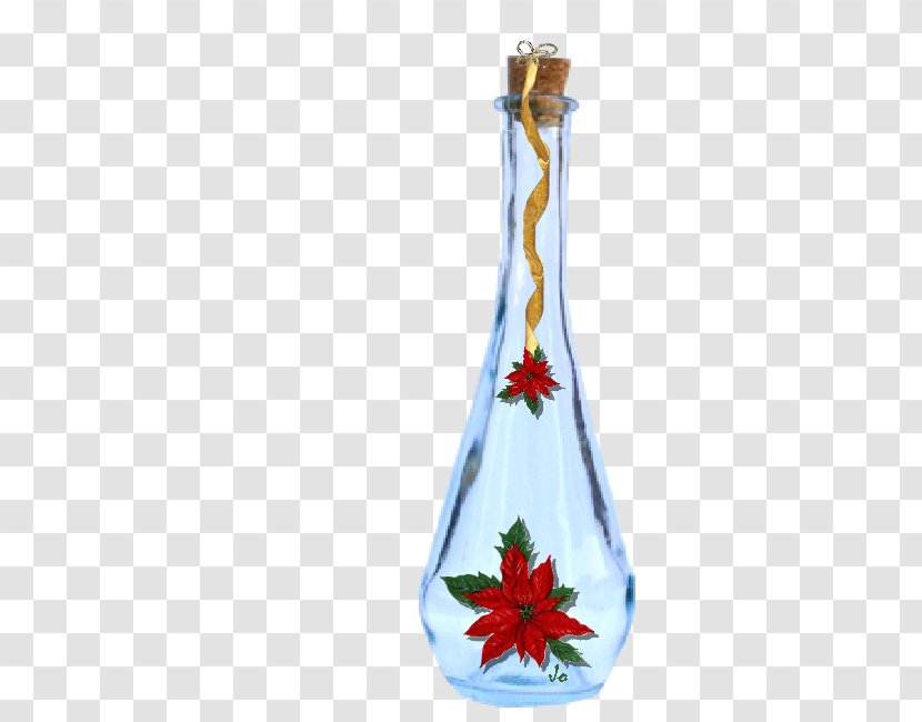 Vase Glass Bottle Christmas Ornament - Barware - Dff Transparent PNG