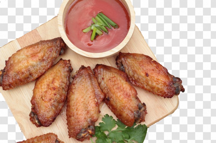 Fried Chicken Buffalo Wing Barbecue Potato Wedges - Food - Wings Transparent PNG