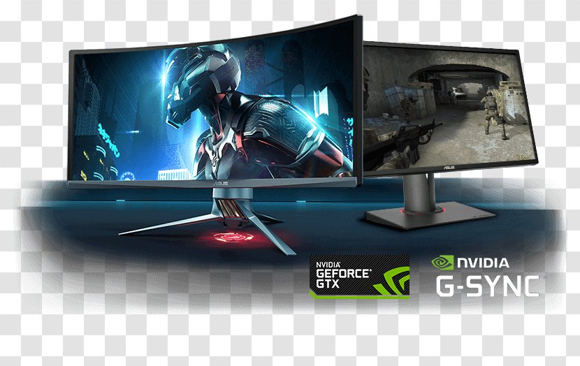 Graphics Cards & Video Adapters ASUS NVIDIA GeForce GTX 1080 Ti Computer Monitors 华硕 - Asus Rog Swift Pg8q - Display Device Transparent PNG