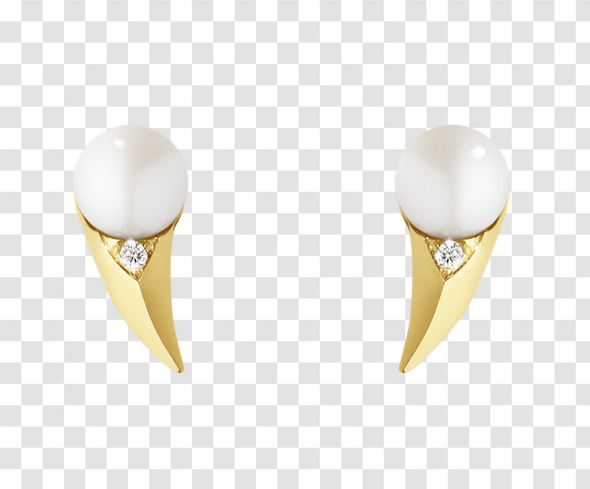 Pearl Earring Diamond Colored Gold Silver - Handbag - Georg Jensen Transparent PNG