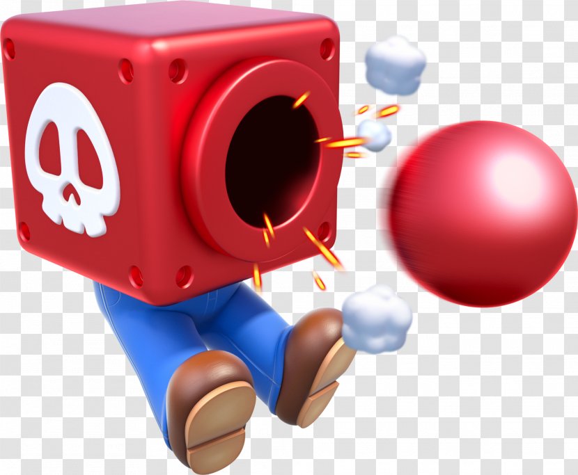 Super Mario 3D World New Bros Bros. Land - Powerup - Cannon Transparent PNG